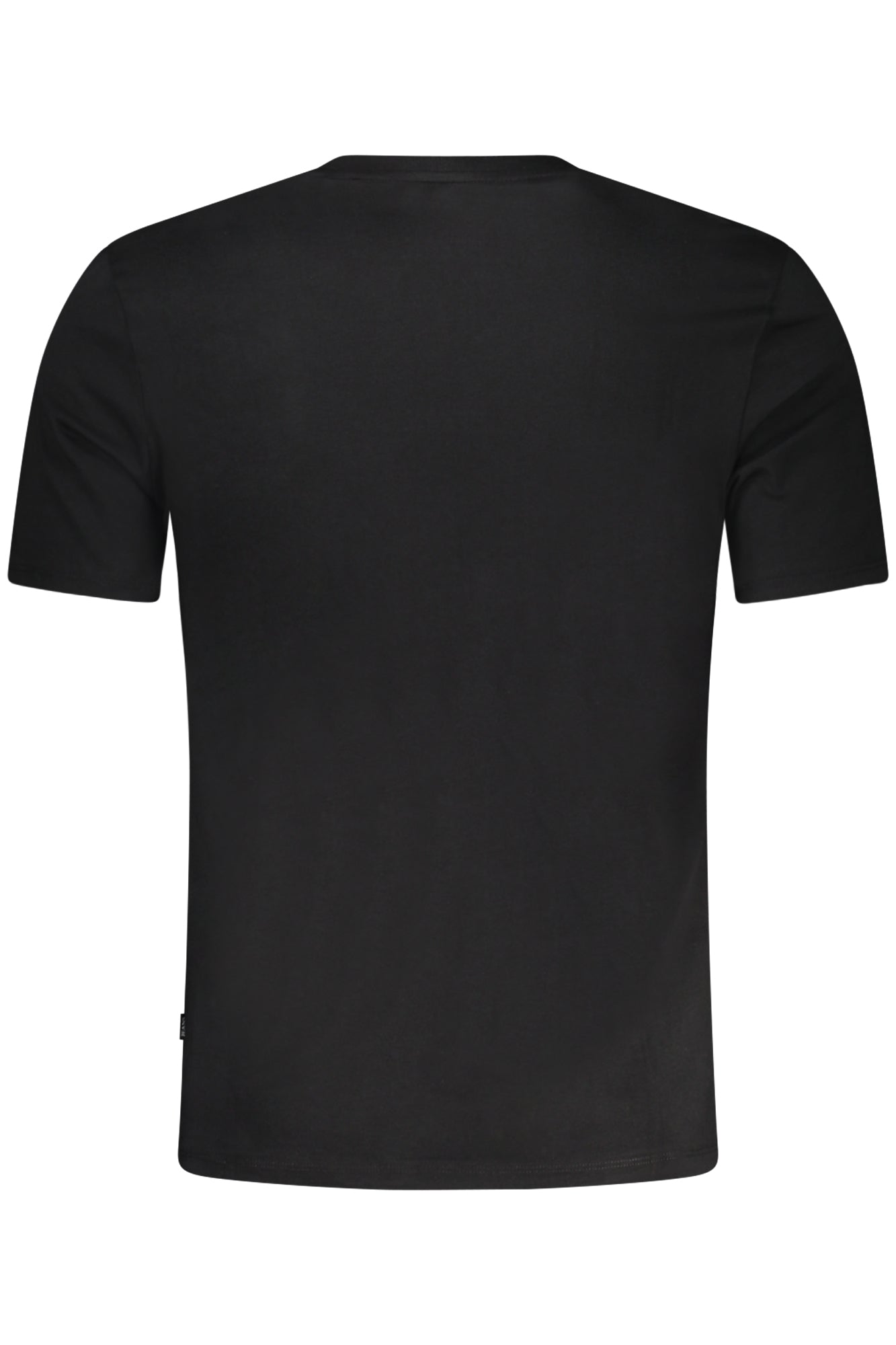 GUESS JEANS Herren T-Shirt – Slim Fit, aus Baumwolle Schwarz