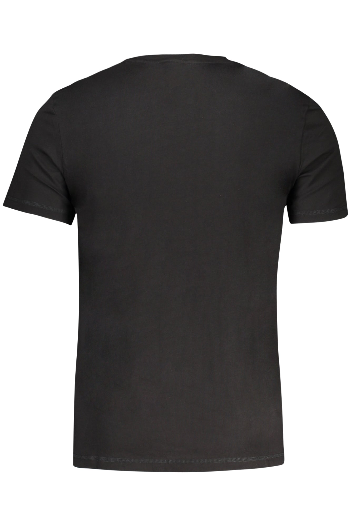 GUESS JEANS Herren T-Shirt – Slim Fit, aus Baumwolle Schwarz