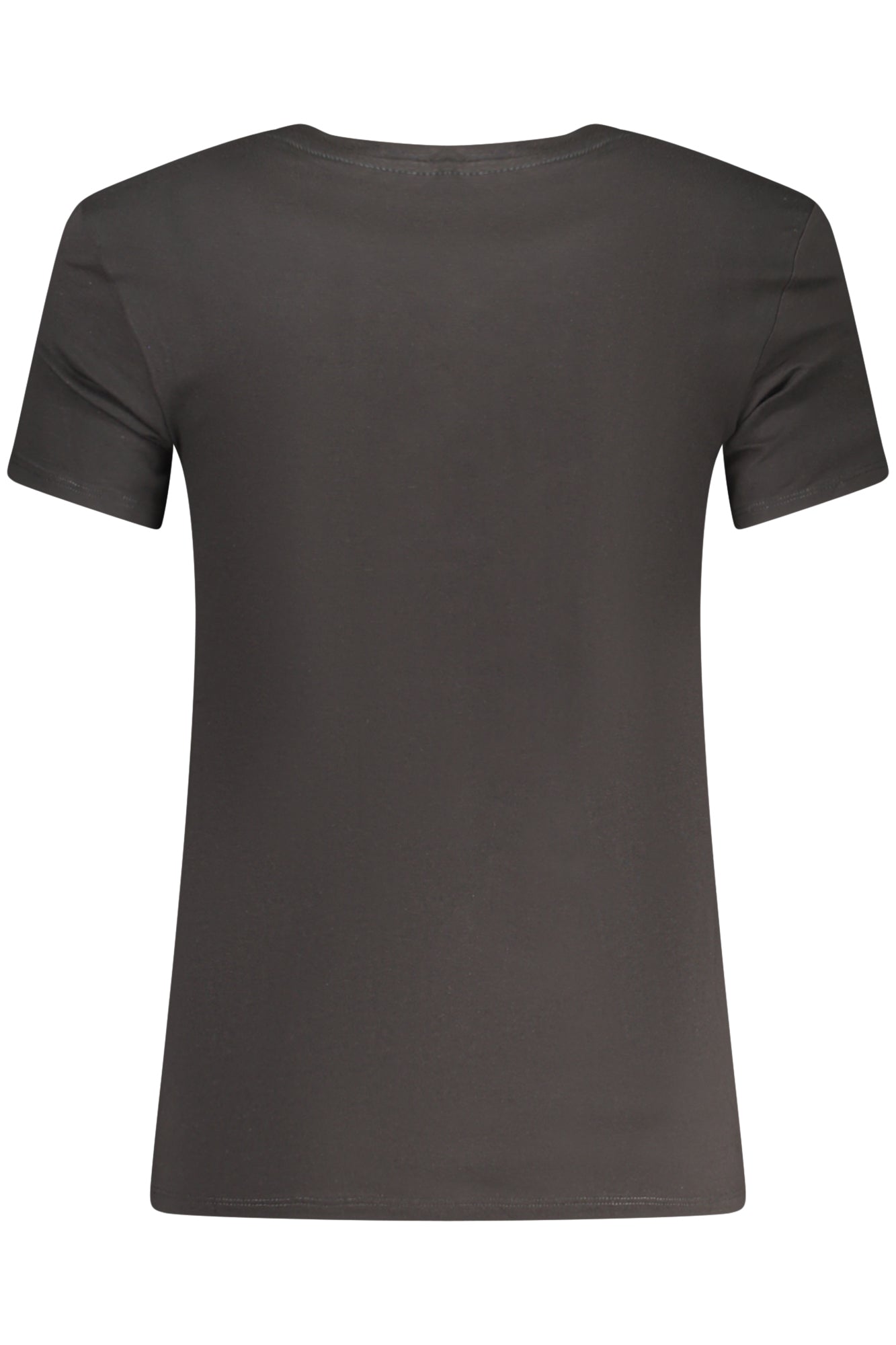 GUESS JEANS T-Shirt Herren – Kurzarm aus Bio-Baumwolle mit Logo-Print Schwarz