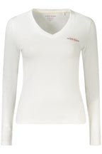 GUESS JEANS DAMEN LANGARM T-SHIRT WEISS