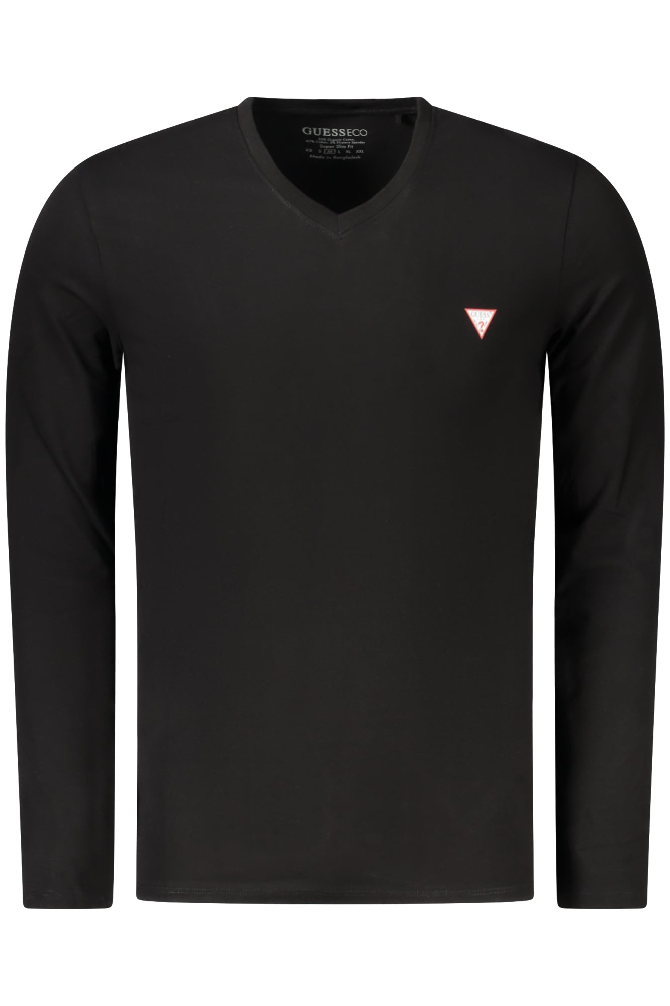 GUESS JEANS LANGARM T-SHIRT HERREN SCHWARZ Hauptbild