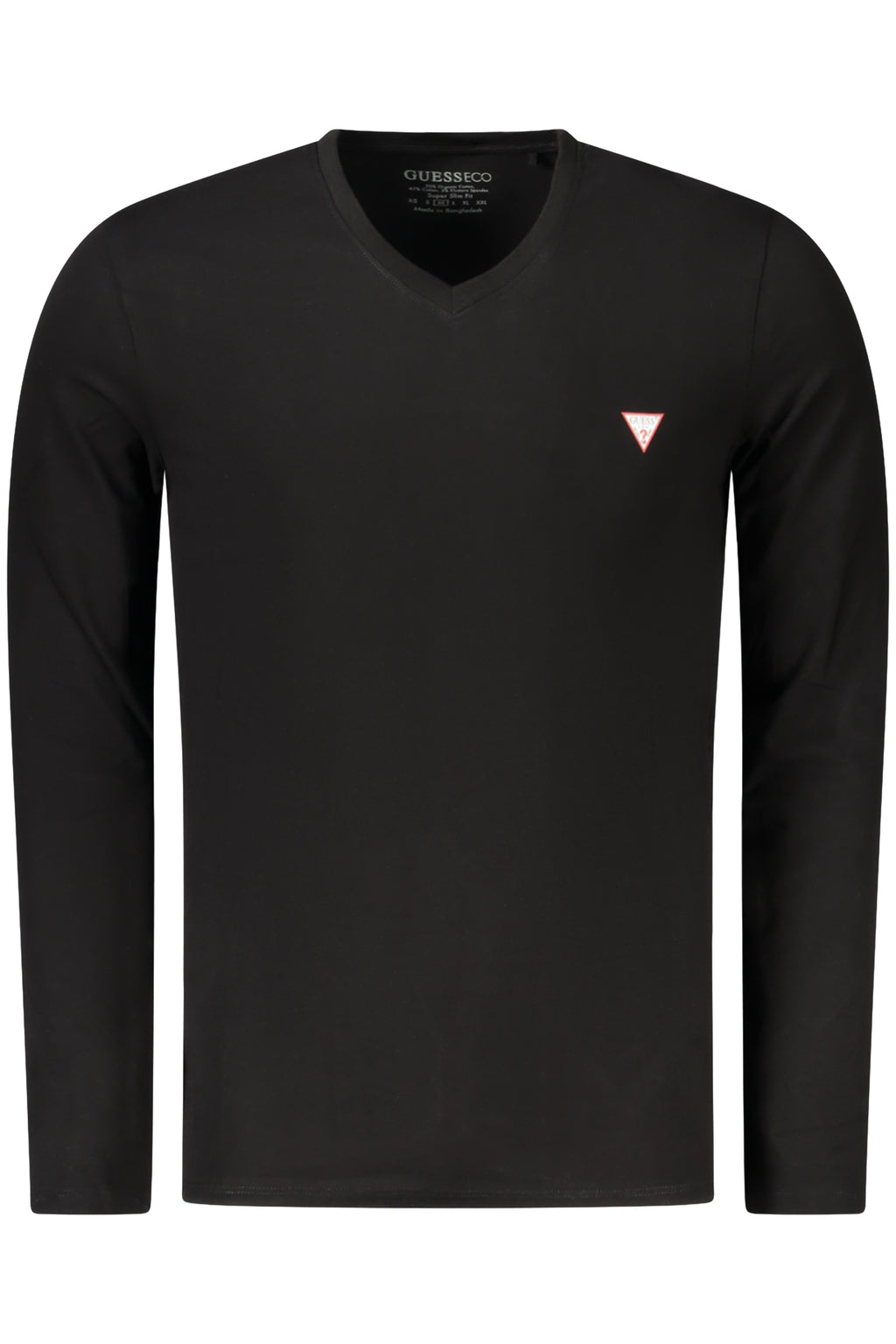 GUESS JEANS LANGARM T-SHIRT HERREN SCHWARZ