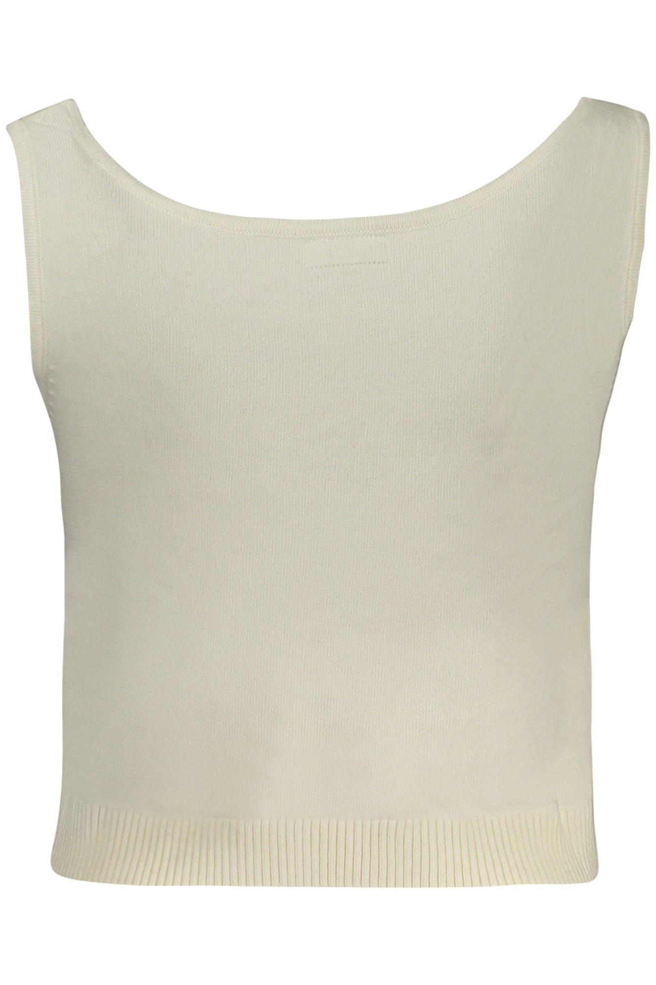 GUESS JEANS Top Damen Weiss – Stilvolles Tanktop mit Logo-Stickerei für Herbst/Winter Weiß