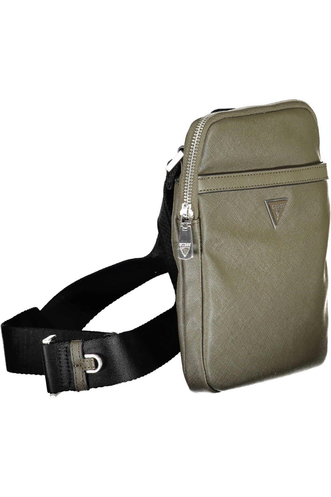 GUESS JEANS Schultertasche Herren – Grüne Umhängetasche aus recyceltem Nylon Grün