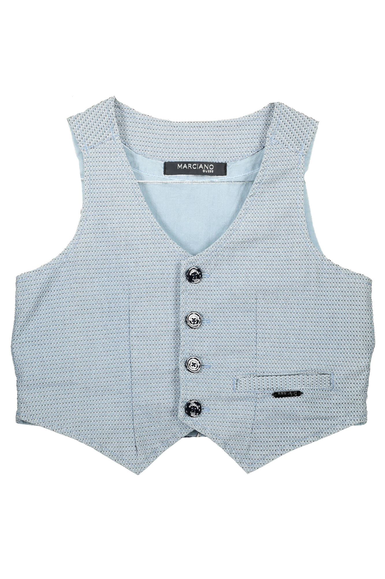 GUESS MARCIANO Blue Kinderweste für Jungen – Modische Weste mit Logo Hellblau