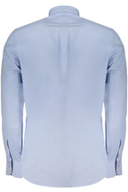 HARMONT & BLAINE BLAUES LANGARMHEMD FÜR HERREN