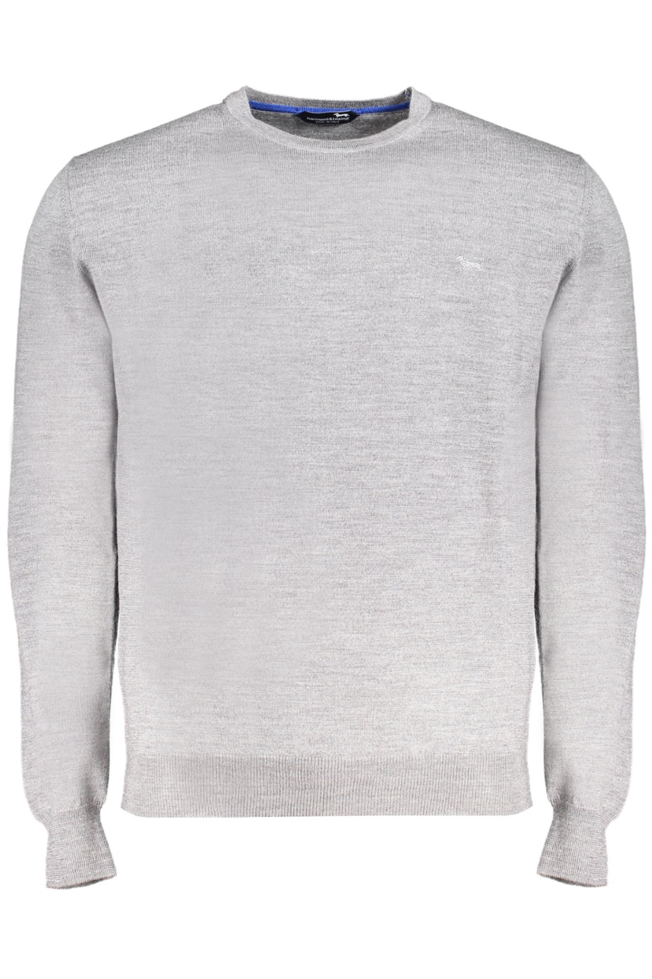 HARMONT & BLAINE Grüner Herrenpullover – Italienische Qualität aus 100% Lana Grau