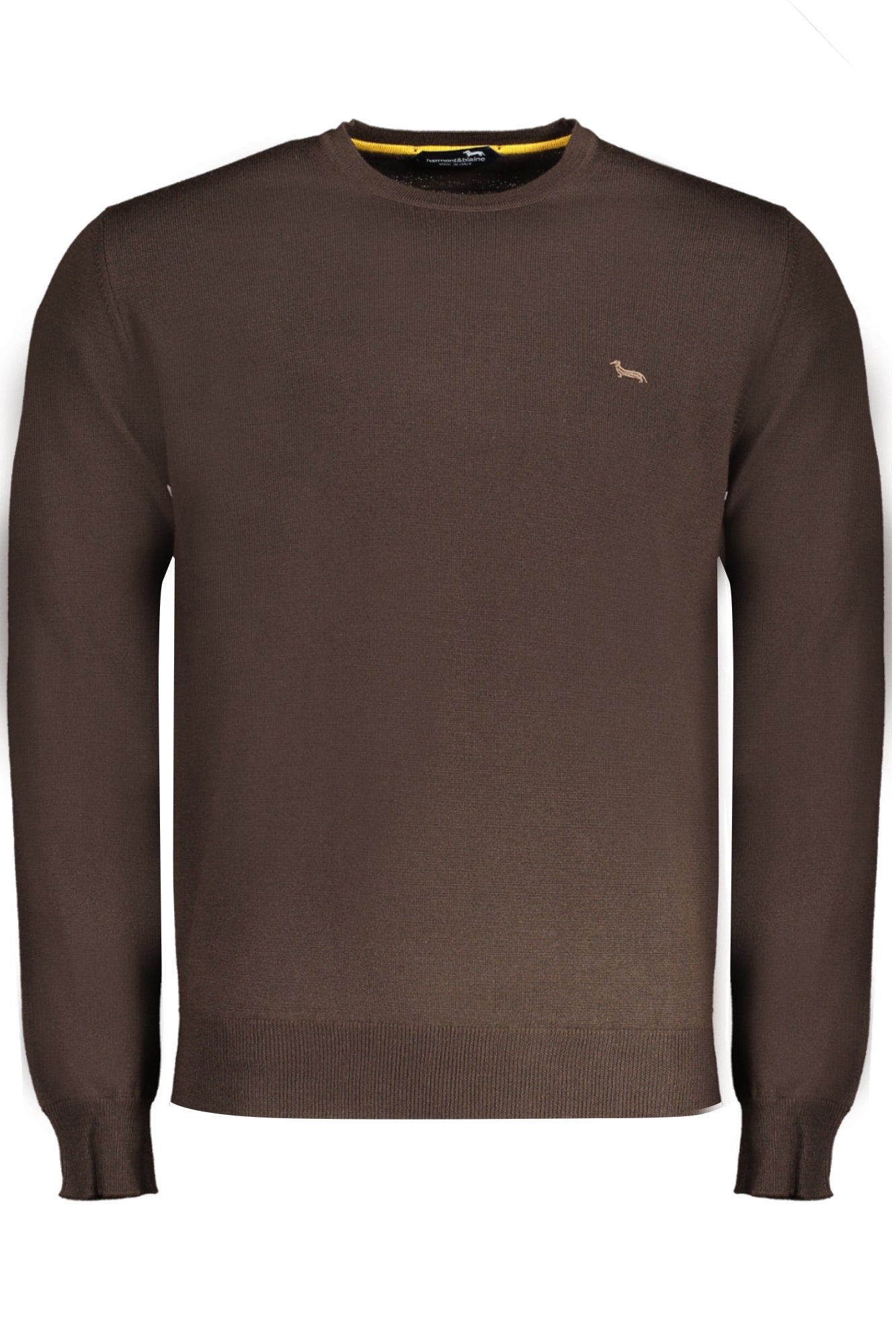 HARMONT & BLAINE Grüner Herrenpullover – Italienische Qualität aus 100% Lana Braun
