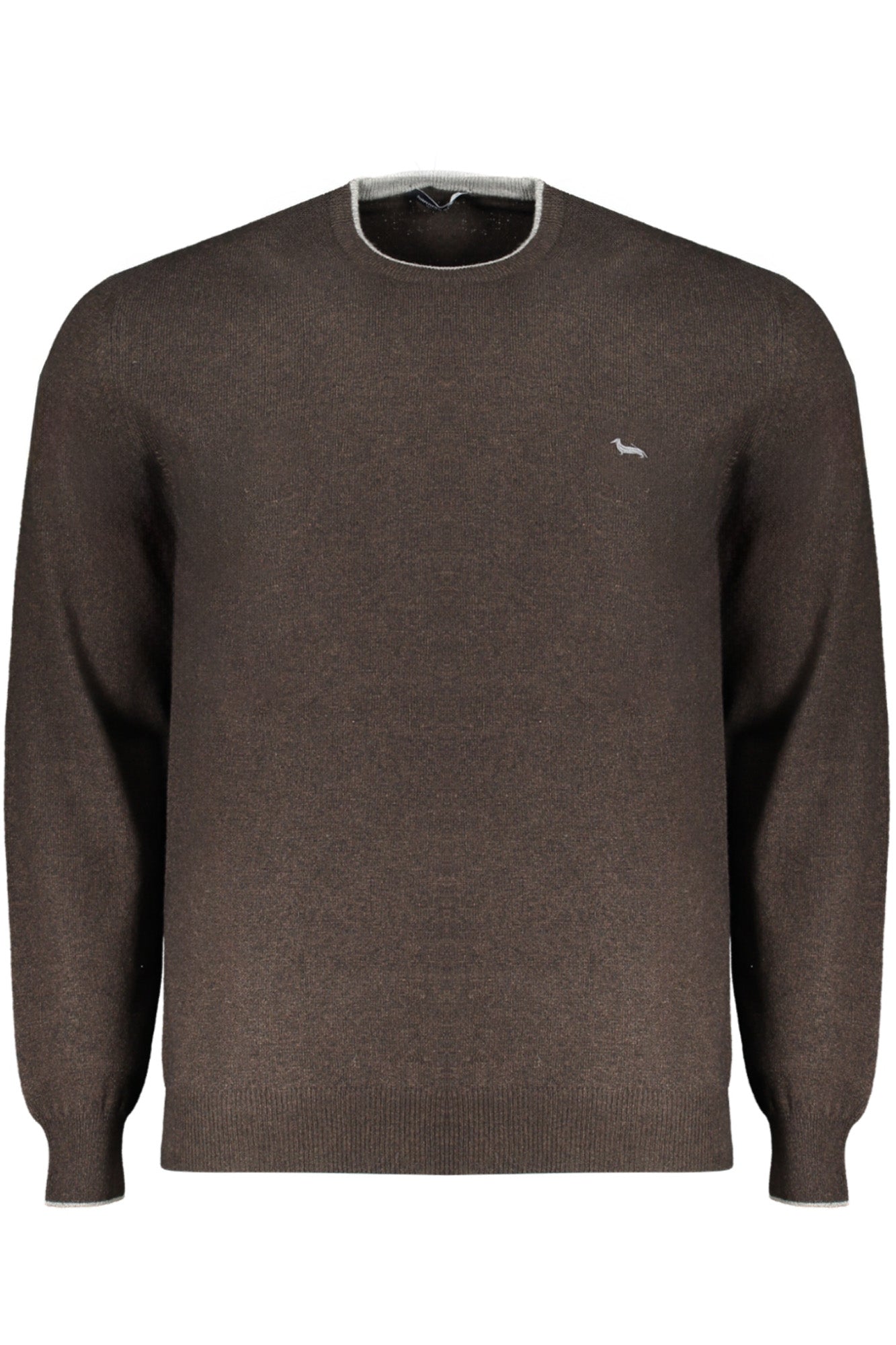 HARMONT & BLAINE Pullover Herren – Grauer Jersey-Pullover mit Cachemire-Anteil Braun