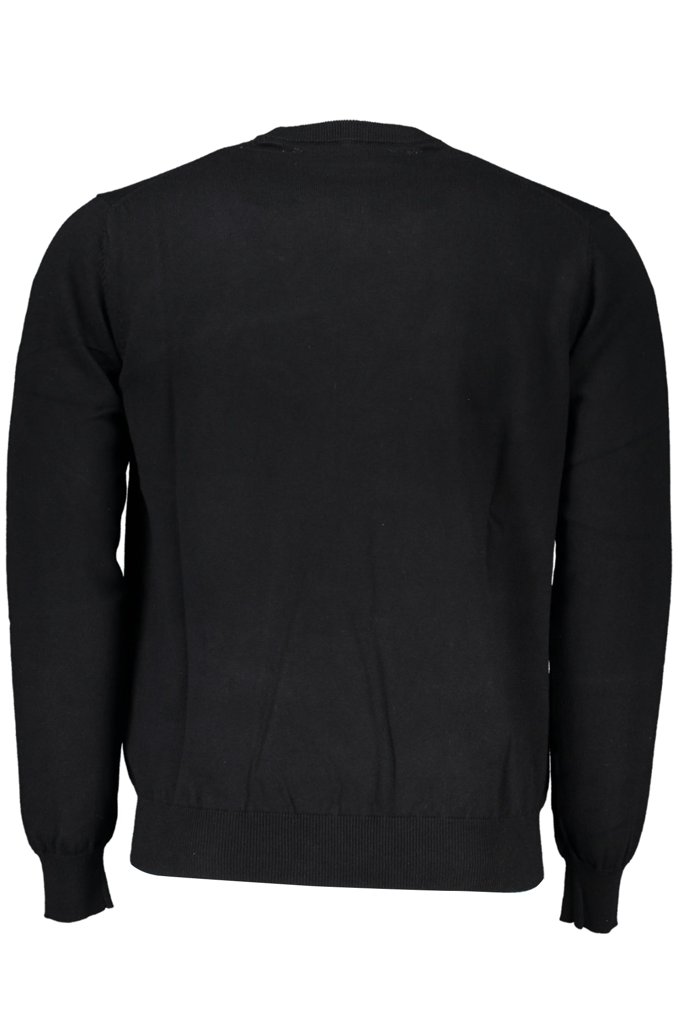 HARMONT & BLAINE Herrenpullover schwarz – Langärmliger Rundhals mit Logo-Stickerei Schwarz