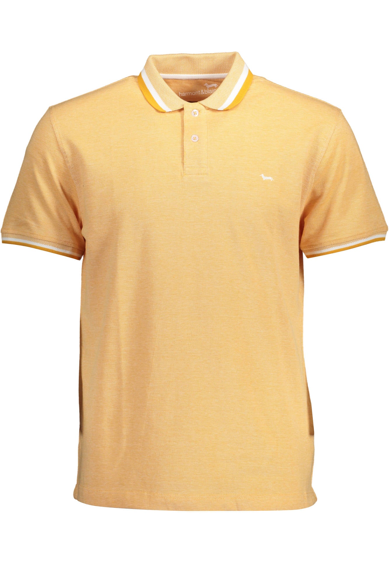 HARMONT & BLAINE Poloshirt Herren – Kurzarm in Orange mit Kontrastdetails Orange