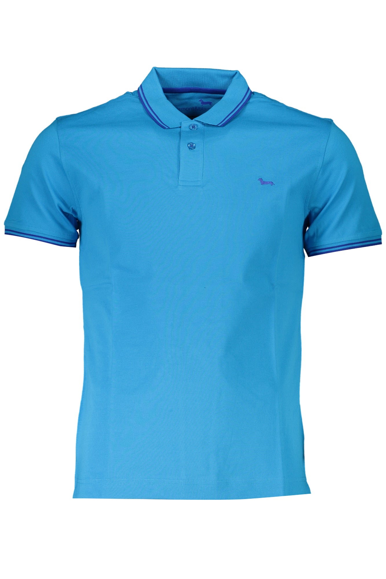 HARMONT & BLAINE BLAUES KURZÄRMELIGES POLOSHIRT FÜR HERREN Hauptbild