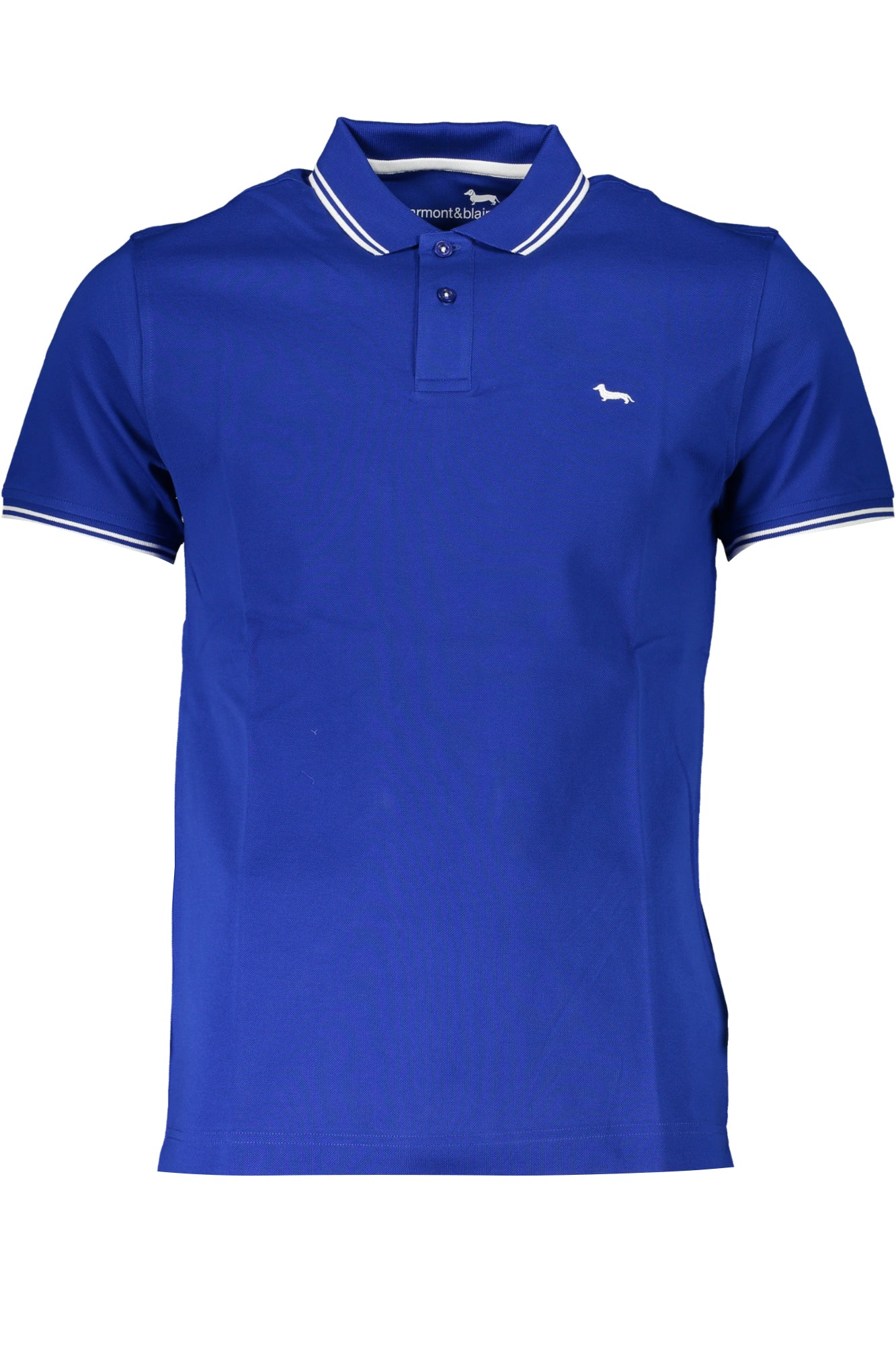 HARMONT & BLAINE HERREN-KURZÄRMELIGES POLOSHIRT BLAU