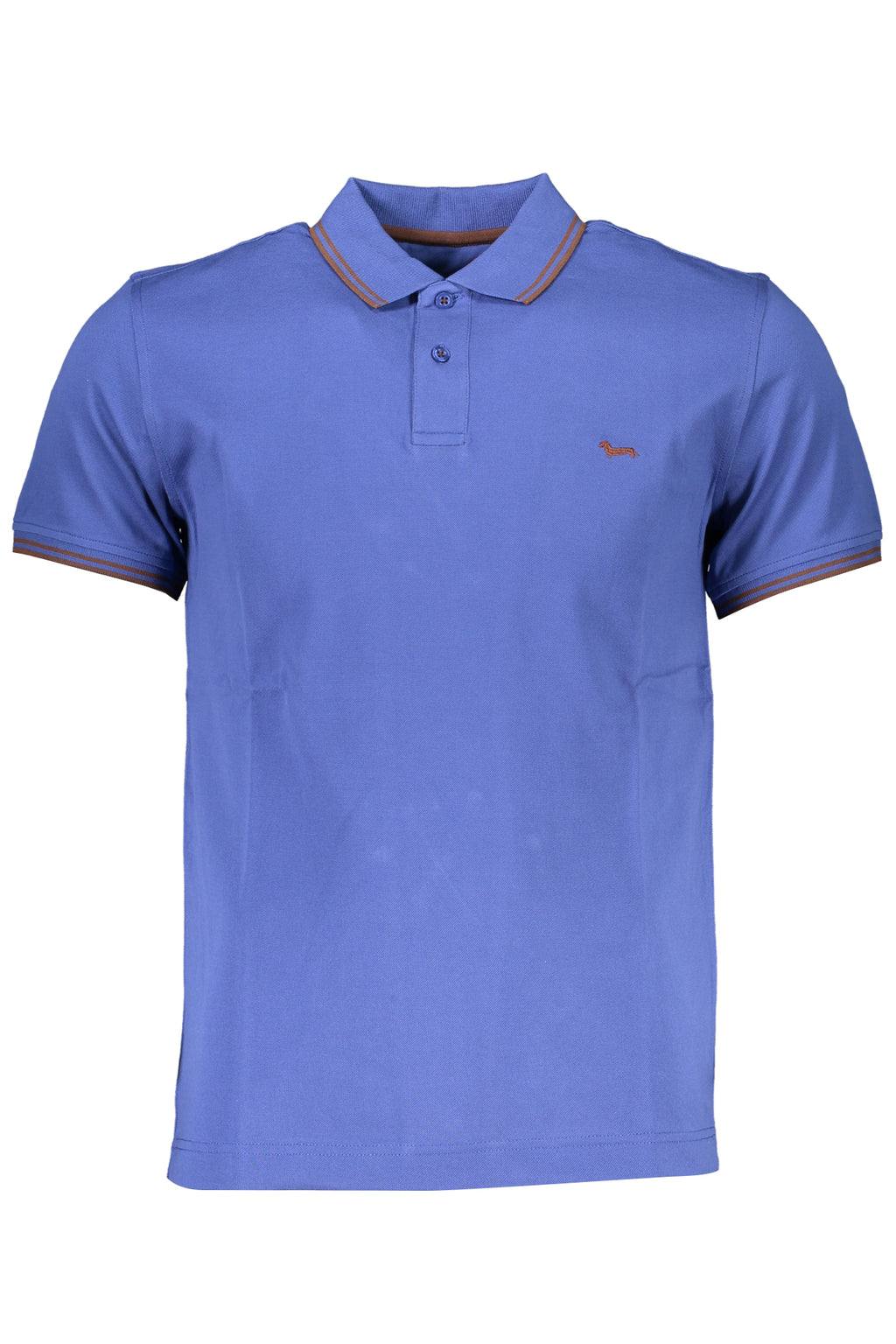 HARMONT & BLAINE HERREN-KURZÄRMELIGES POLOSHIRT BLAU