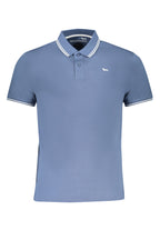 HARMONT & BLAINE HERREN-KURZÄRMELIGES POLOSHIRT BLAU