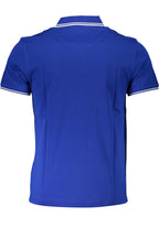 HARMONT & BLAINE HERREN-KURZÄRMELIGES POLOSHIRT BLAU