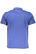 HARMONT & BLAINE HERREN-KURZÄRMELIGES POLOSHIRT BLAU