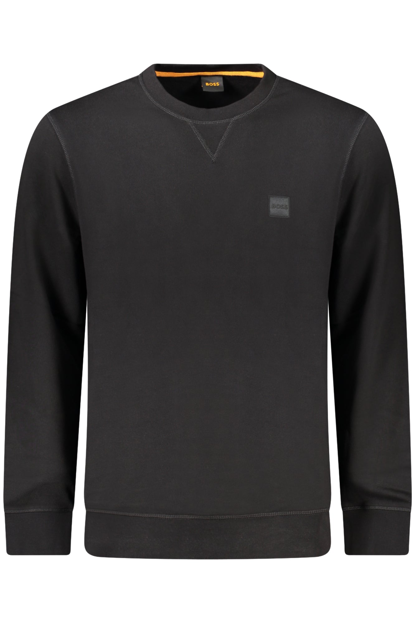 BOSS Herren Sweatshirt mit Reißverschluss Schwarz – Gebürstetes Baumwoll-Sweatshirt Schwarz