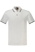 HUGO BOSS POLO KURZARM HERREN WEISS