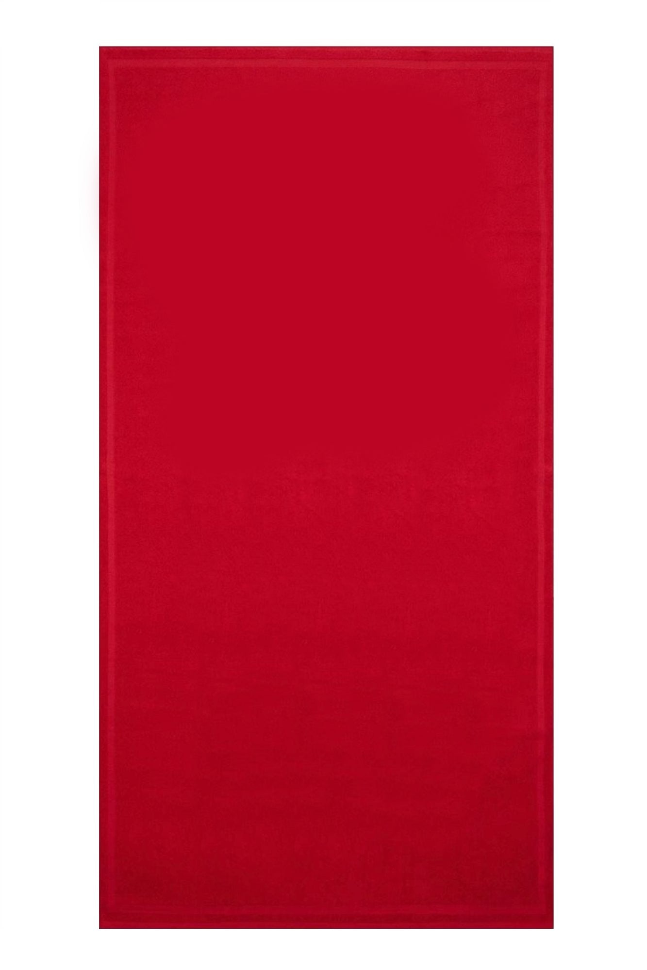 Iceberg Strandtuch Herren – 100% Baumwolle, 90x170 cm | Logo-Detail Rot