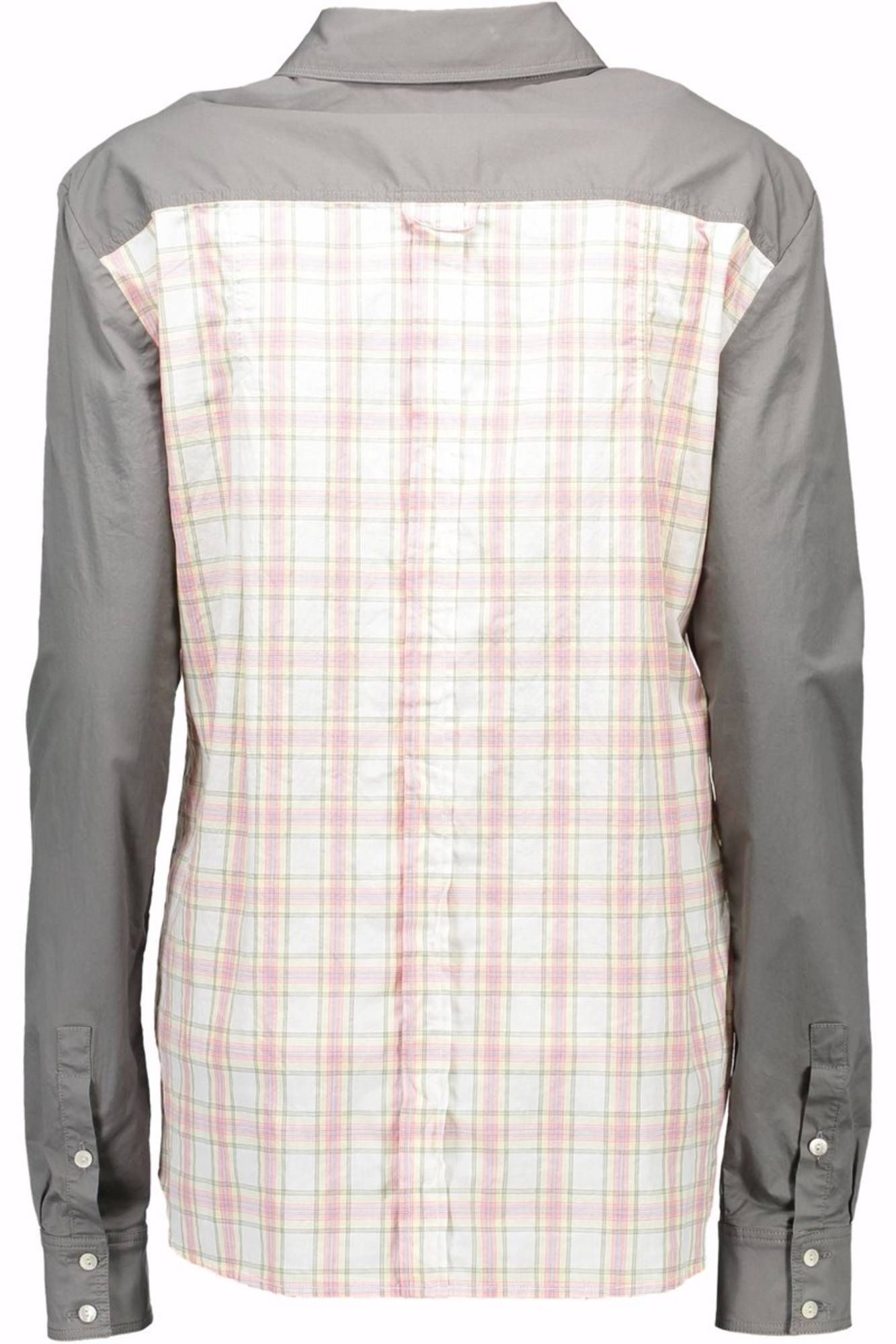 John Galliano Damen-Langarmshirt Grau – Italienische Baumwolle mit Logo Grau