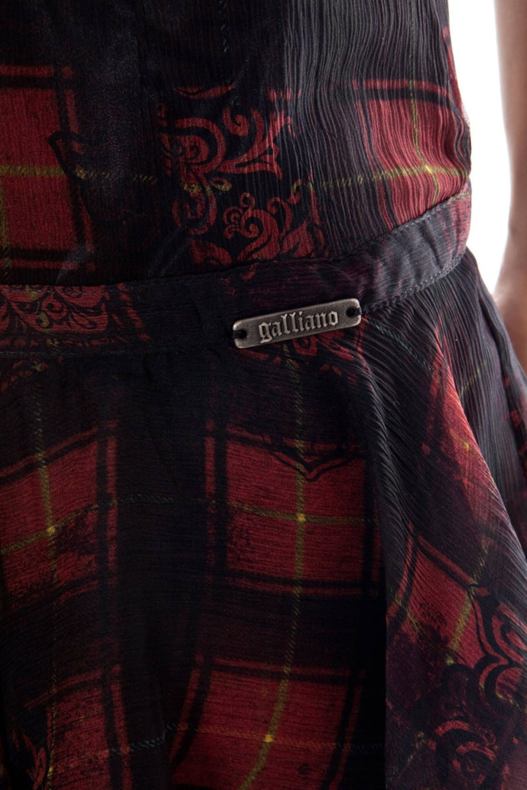 JOHN GALLIANO KURZER ROCK FÜR DAMEN SCHWARZ