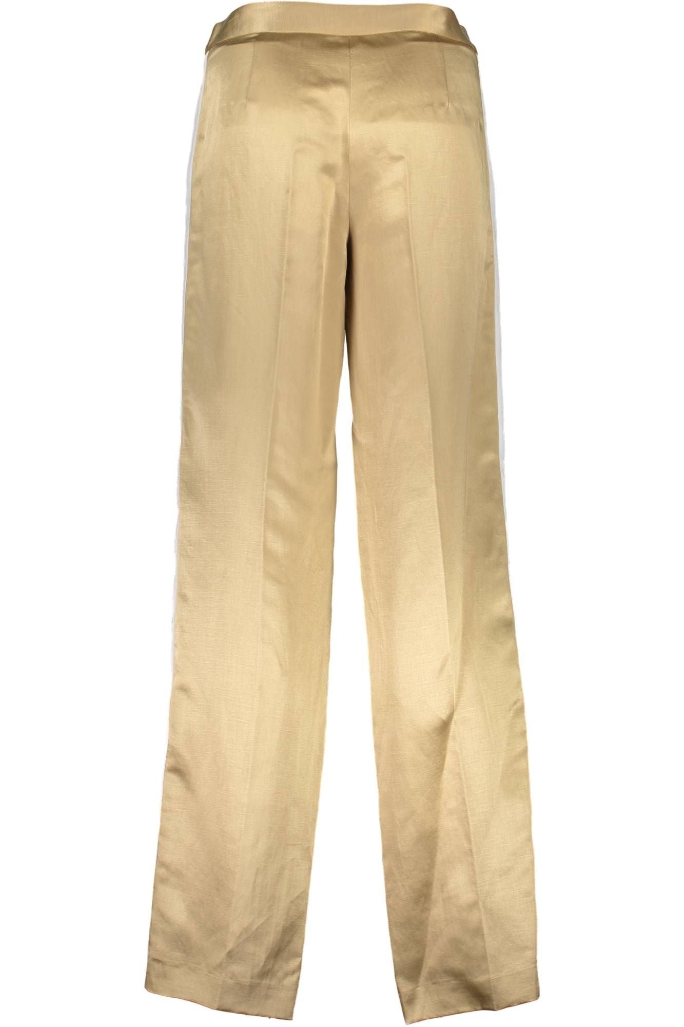 Just Cavalli Weisse Damenhose – Leinen-Viskose Hose für Damen | Italienische Qualität Gold