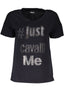 JUST CAVALLI DAMEN KURZARM T-SHIRT SCHWARZ