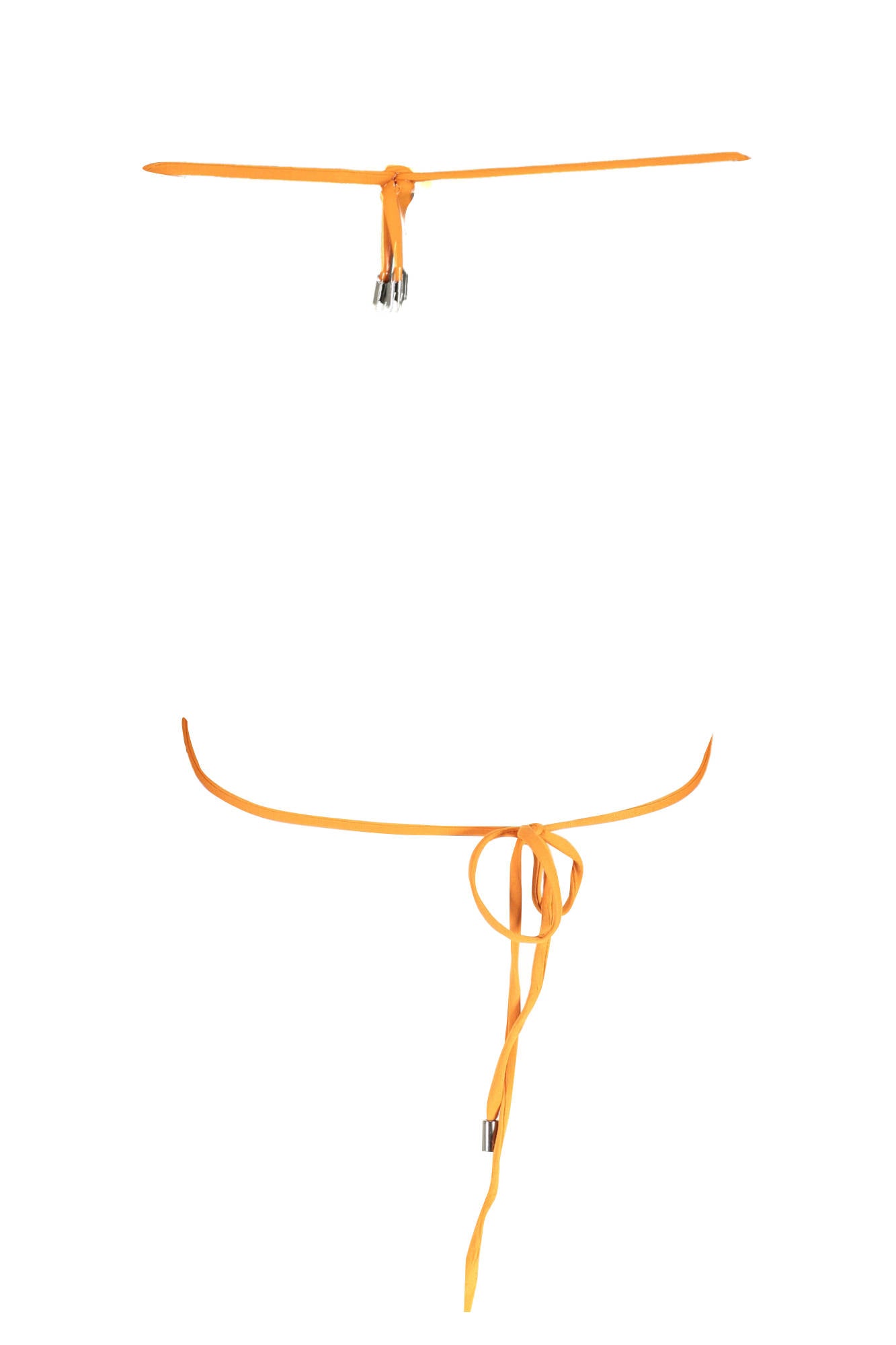 KARL LAGERFELD BEACHWEAR TOP DAMENKOSTÜM ORANGE