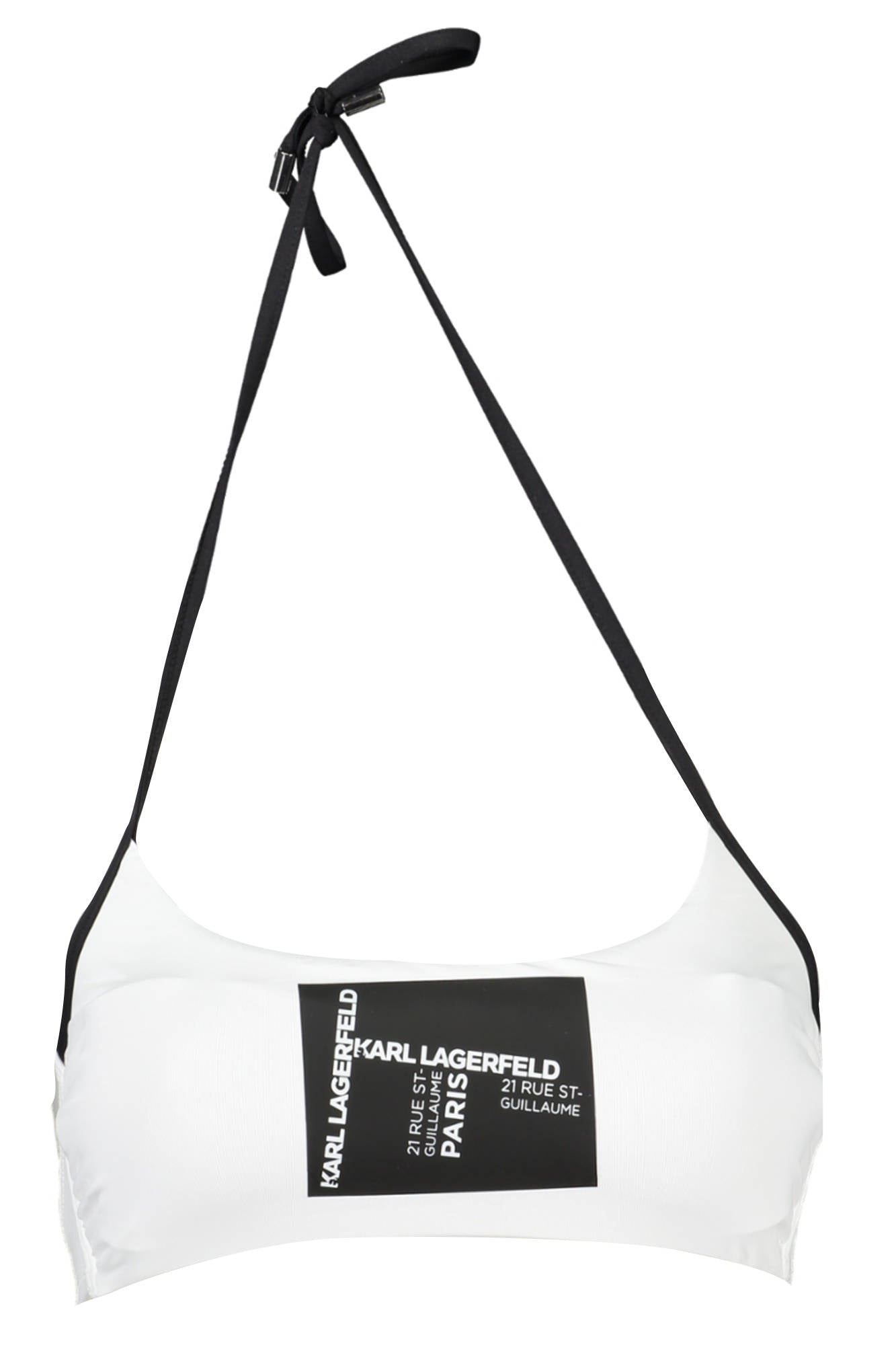 KARL LAGERFELD BEACHWEAR Badeanzug-Top Damen Weiß – Gefüttert mit herausnehmbarer Polsterung Weiß