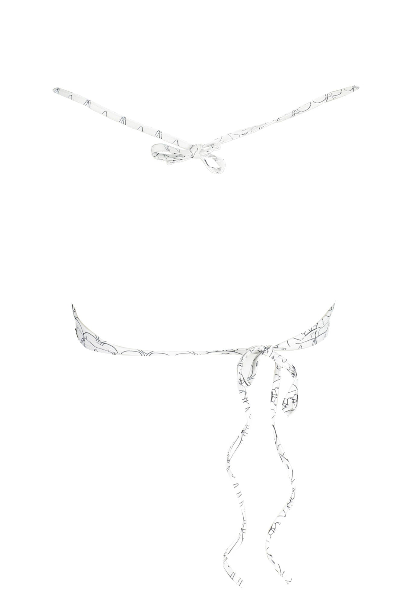 KARL LAGERFELD BEACHWEAR BADEANZUG-TOP DAMEN WEIß Weiß