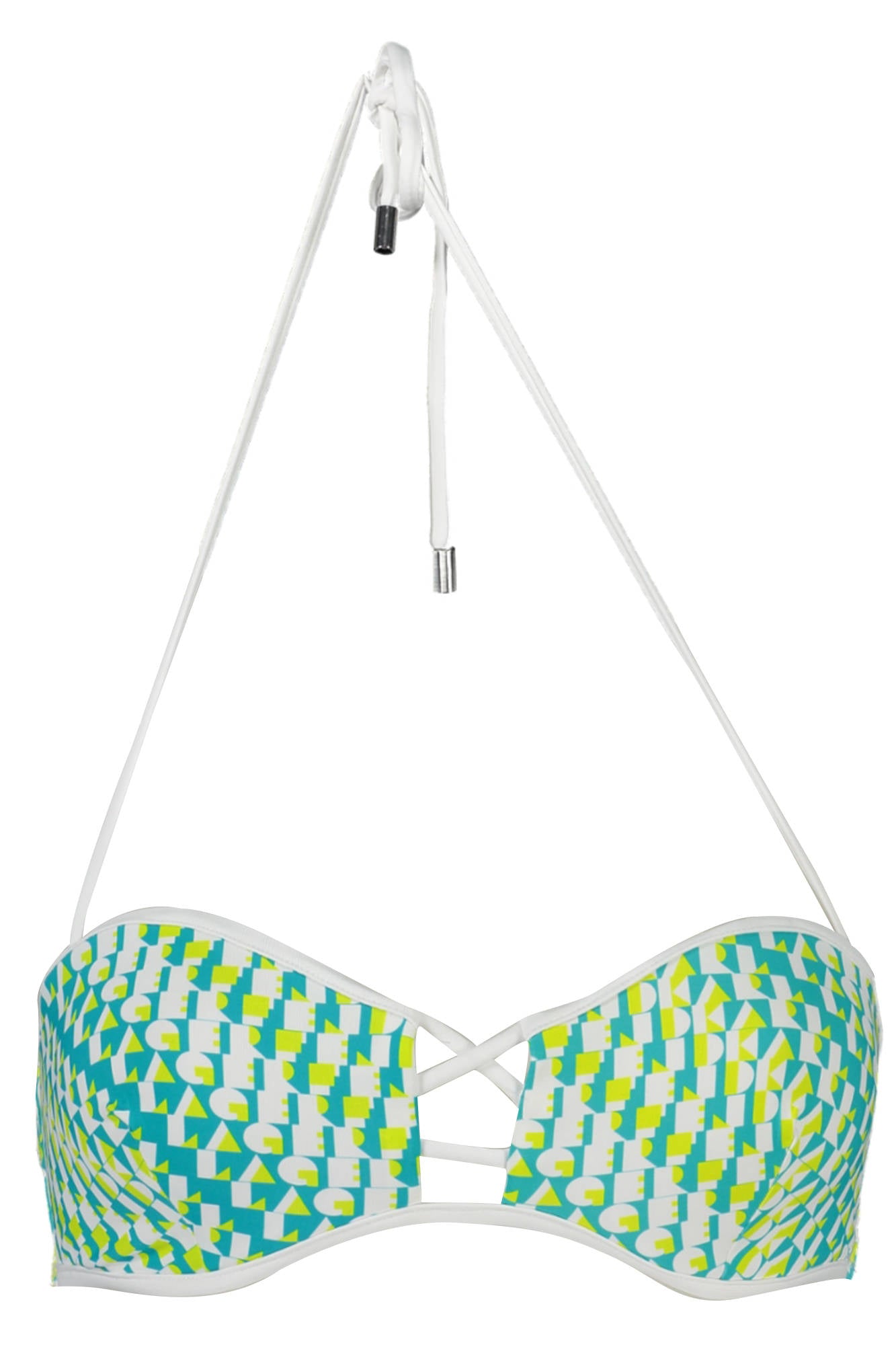 KARL LAGERFELD BEACHWEAR Badeanzug-Oberteil Damen Grün – Balconette-Styling Grün Hauptbild