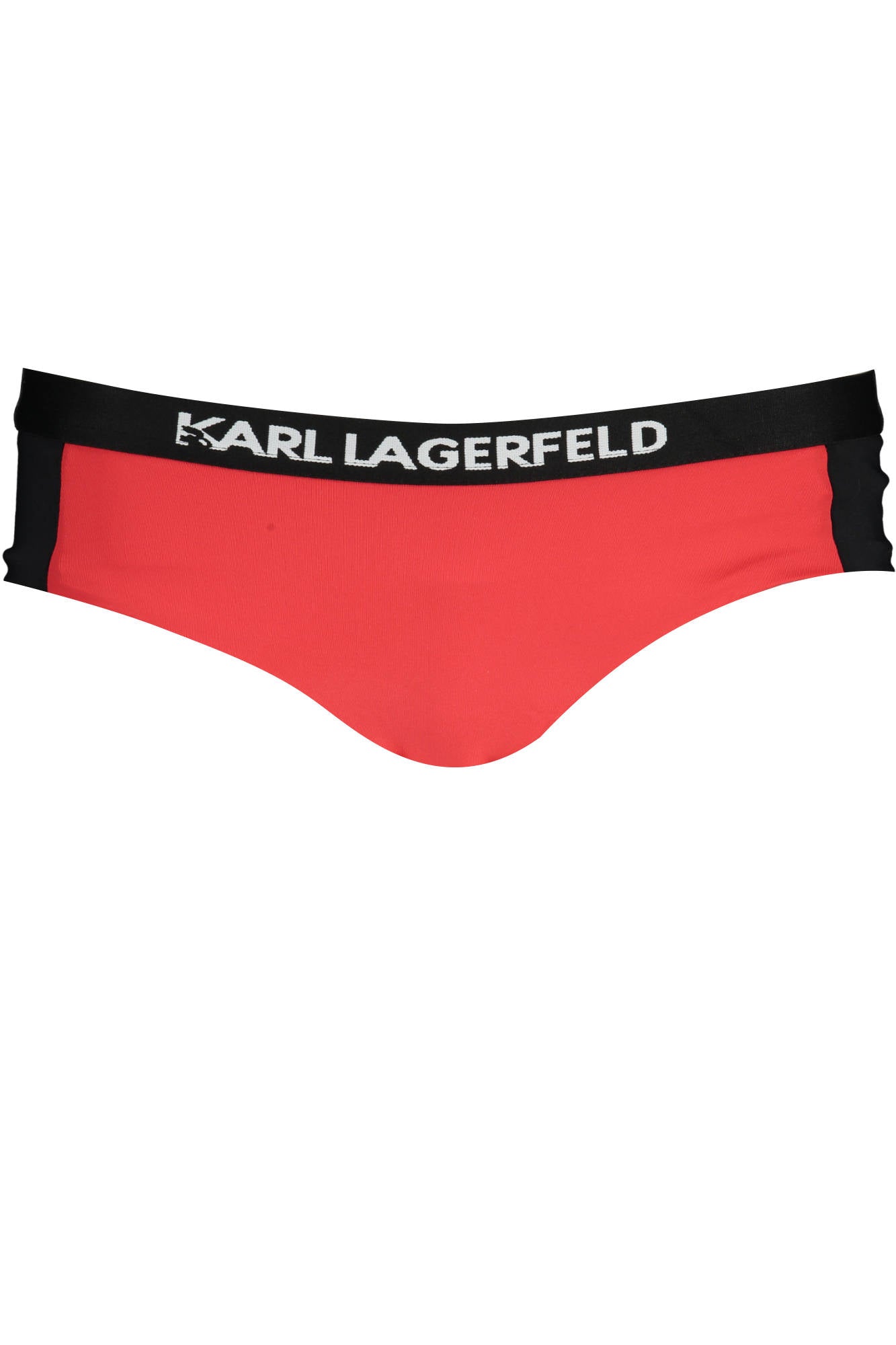 KARL LAGERFELD BEACHWEAR Badeanzug-Unterteil Damen Rot – Gefütterte Badeshorts Rot