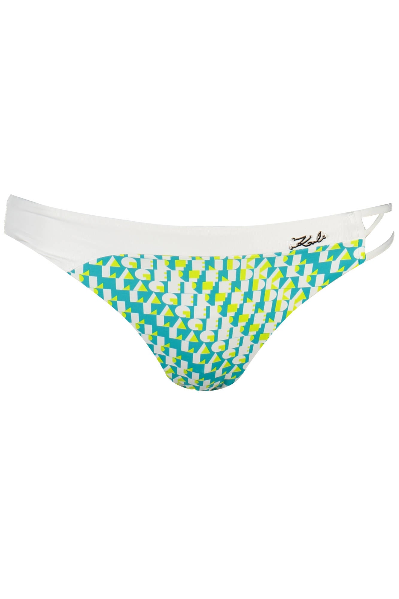 KARL LAGERFELD BEACHWEAR Badeanzughose Damen Grün – Kontrastierende Details Grün