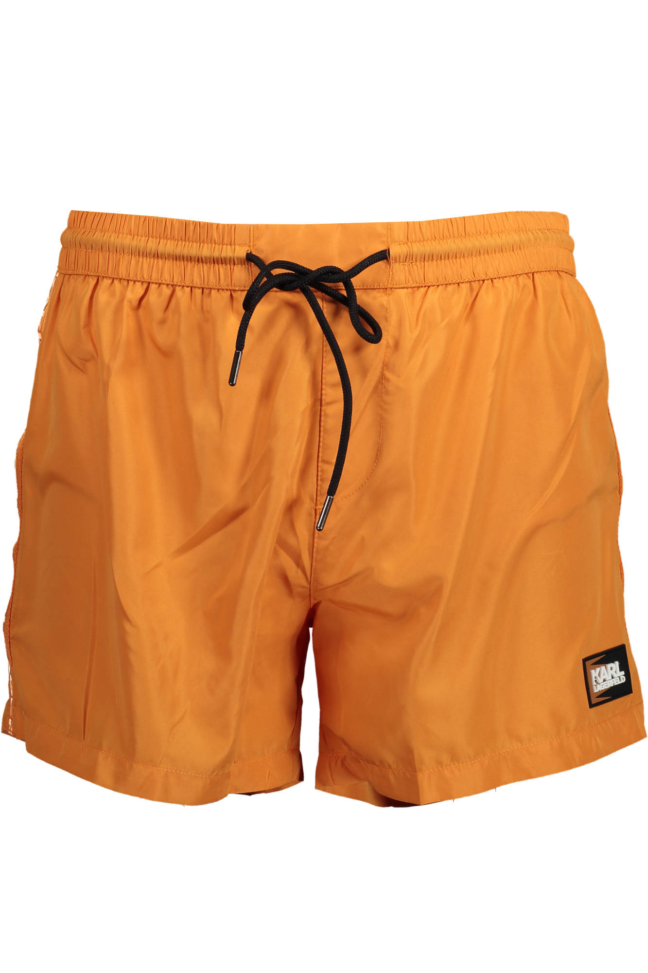KARL LAGERFELD BEACHWEAR Badeanzughose Herren Orange – Kurze Badeshorts mit Logo Orange