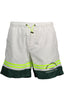 KARL LAGERFELD BEACHWEAR Badeboxer Herren – Kurze Badehose mit Kontrastdetails Weiß