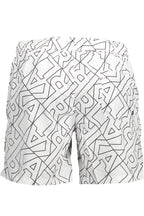 KARL LAGERFELD BEACHWEAR BADEANZUGHOSE HERREN WEISS