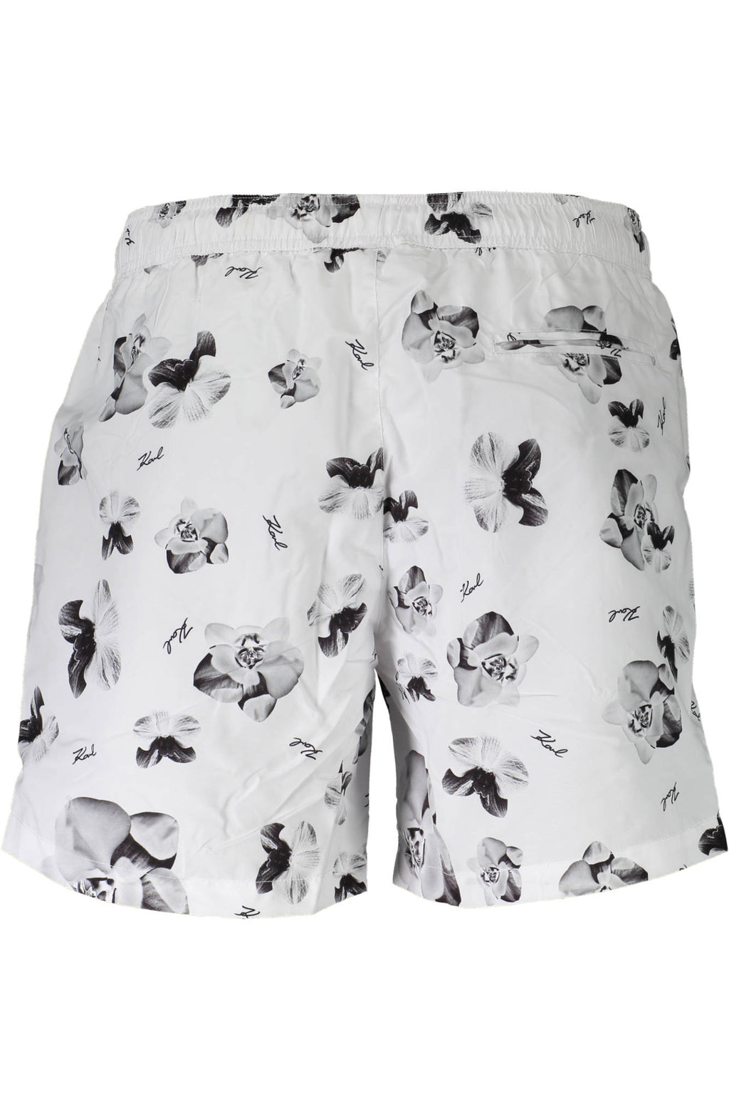 KARL LAGERFELD BEACHWEAR BADEANZUGHOSE HERREN WEISS