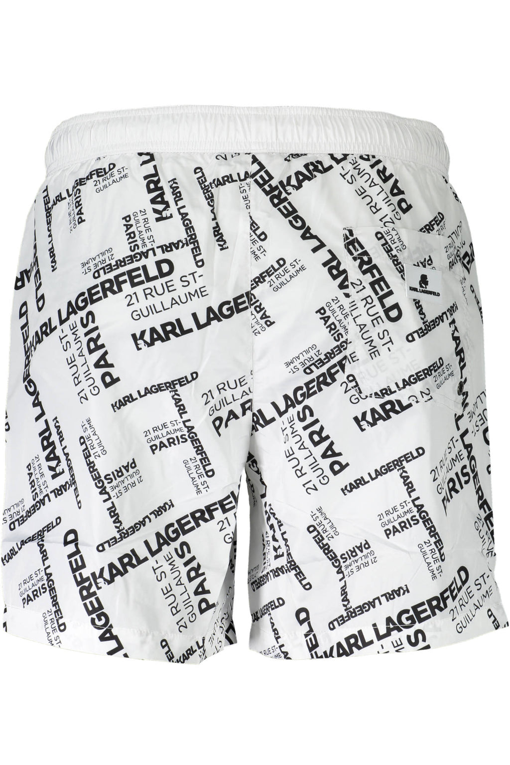 KARL LAGERFELD BEACHWEAR BADEANZUGHOSE HERREN WEISS