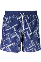 KARL LAGERFELD BEACHWEAR BADEANZUGHOSE HERREN BLAU