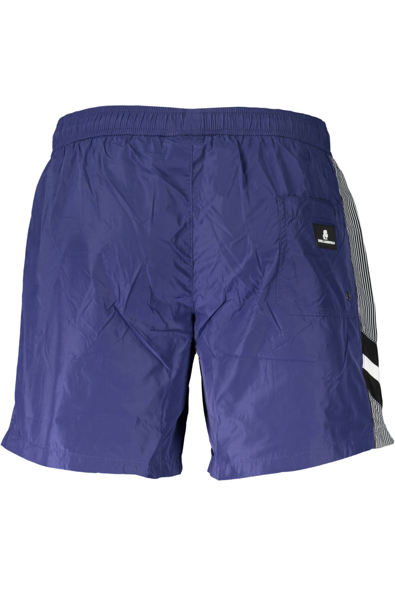 KARL LAGERFELD BEACHWEAR Badehose Herren Rot – Medium Sea Boxer mit Logo-Applikation Blau