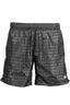 KARL LAGERFELD BEACHWEAR Badehose Herren Schwarz – Elastischer Bund mit Kontrastdetails Schwarz