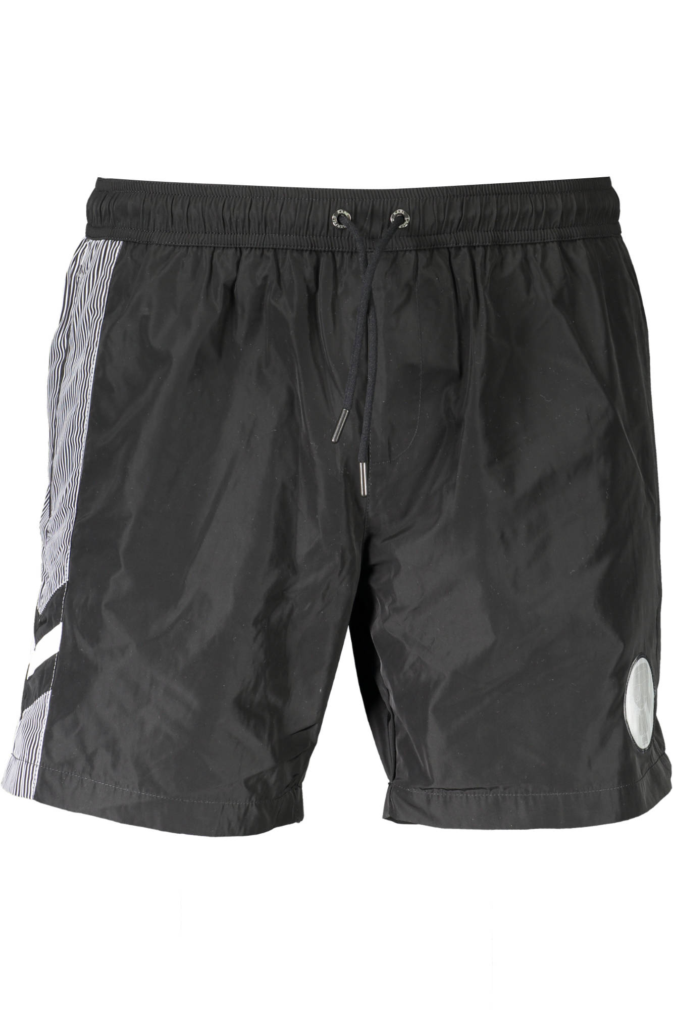 KARL LAGERFELD BEACHWEAR Badehose Herren Rot – Medium Sea Boxer mit Logo-Applikation Schwarz