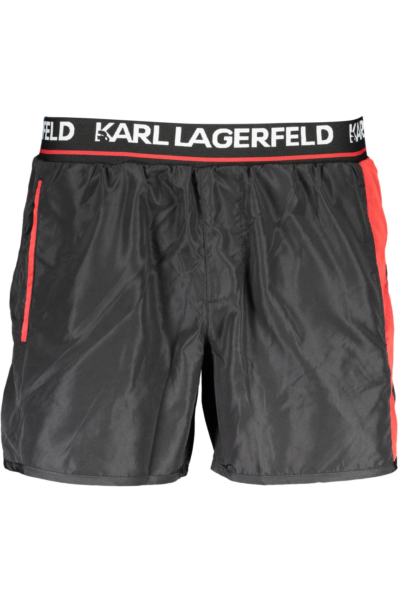 Karl Lagerfeld Beachwear Badeanzug Schwarz Herrenunterteil Schwarz