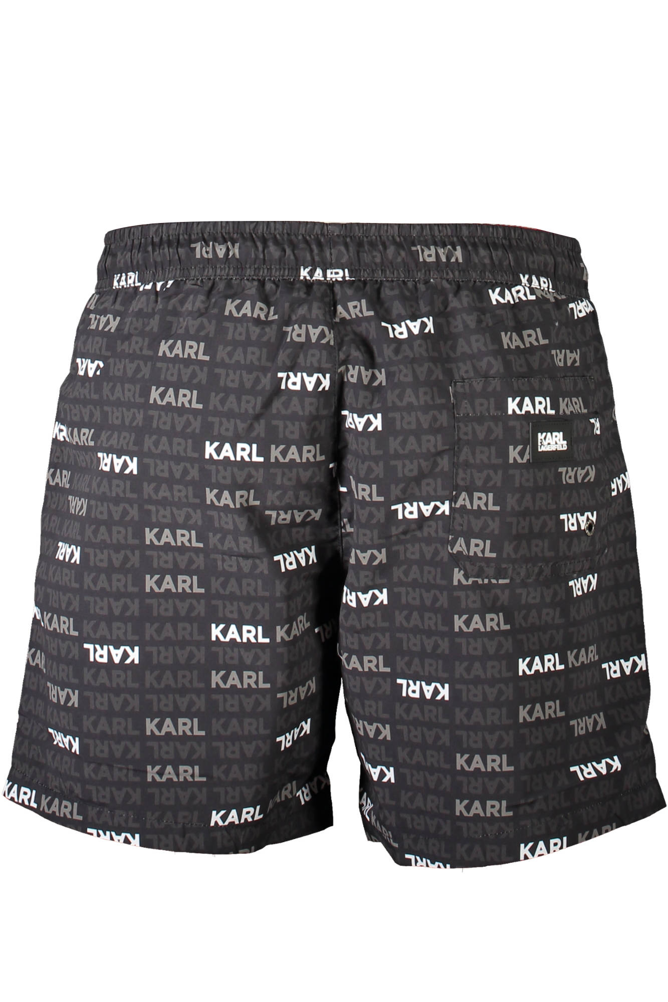 KARL LAGERFELD BEACHWEAR Badehose Herren Schwarz – Medium Beach Boxer mit Slip Schwarz