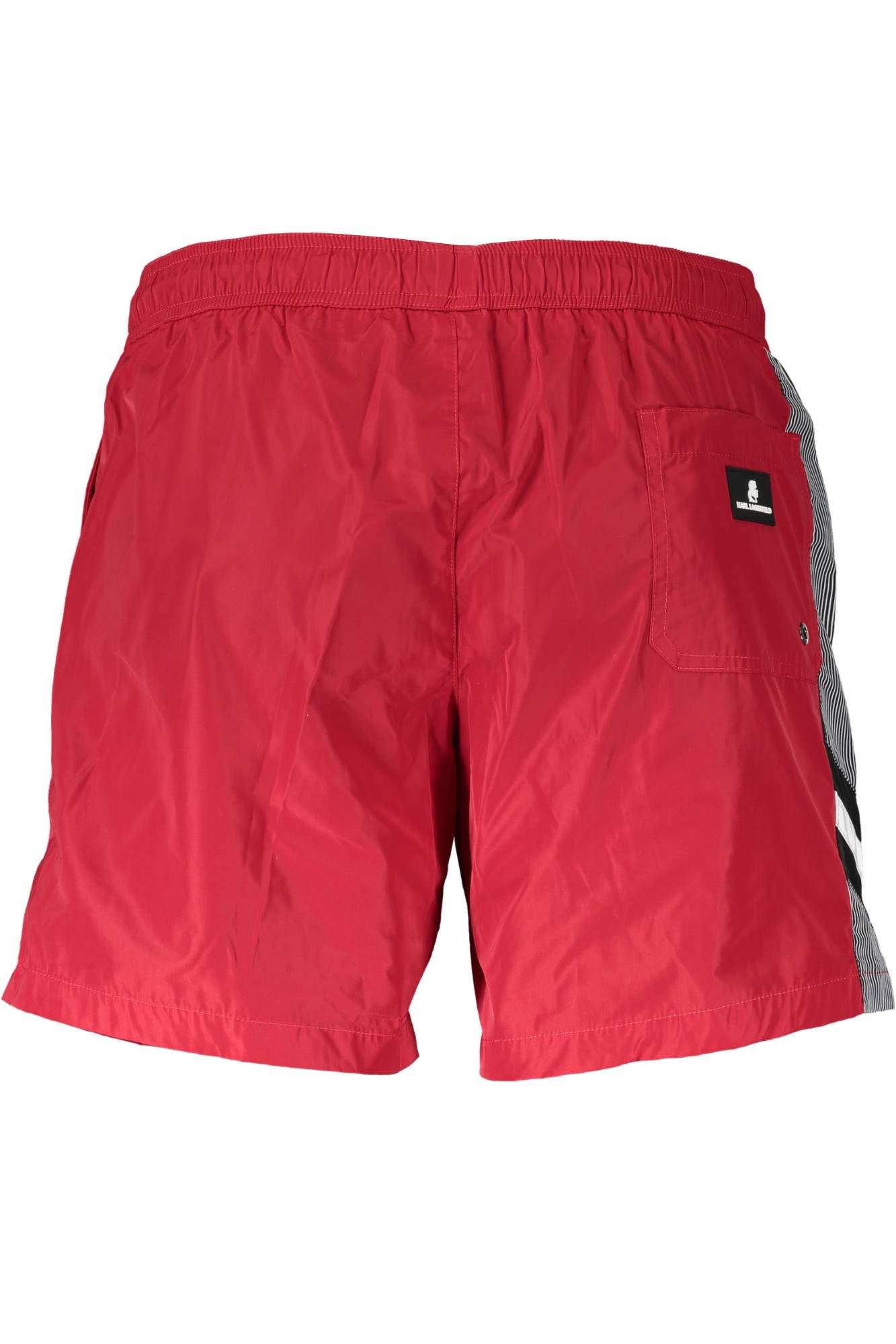 KARL LAGERFELD BEACHWEAR Badehose Herren Rot – Medium Sea Boxer mit Logo-Applikation Rot