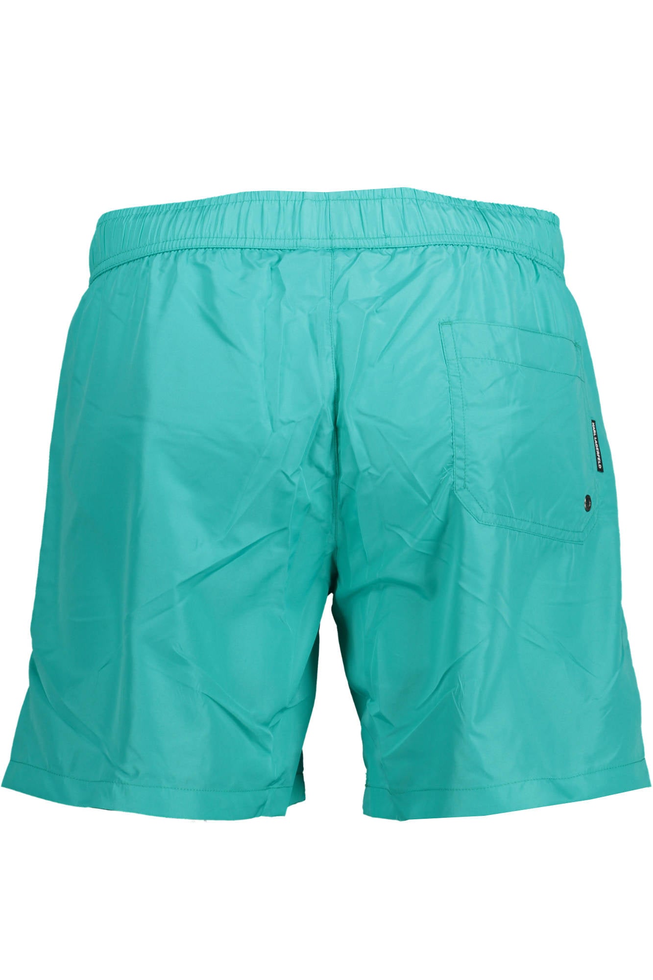KARL LAGERFELD BEACHWEAR Badeanzughose Herren Grün – Elastischer Bund & Logo-Applikation Grün