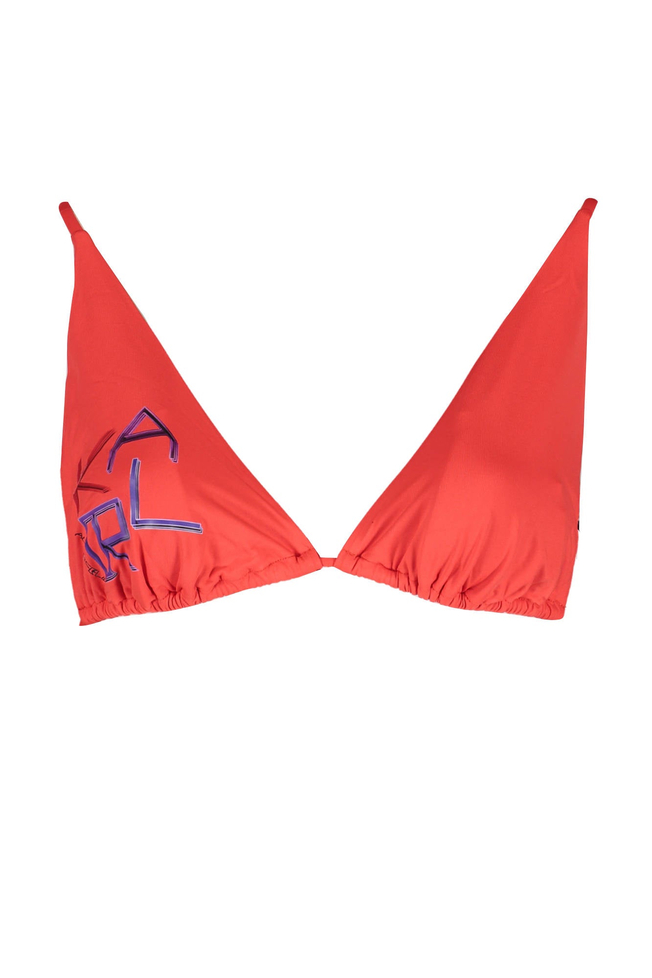 Karl Lagerfeld Badeanzug Damen – Roter Triangel-Bikini mit Schnürverschluss Rot