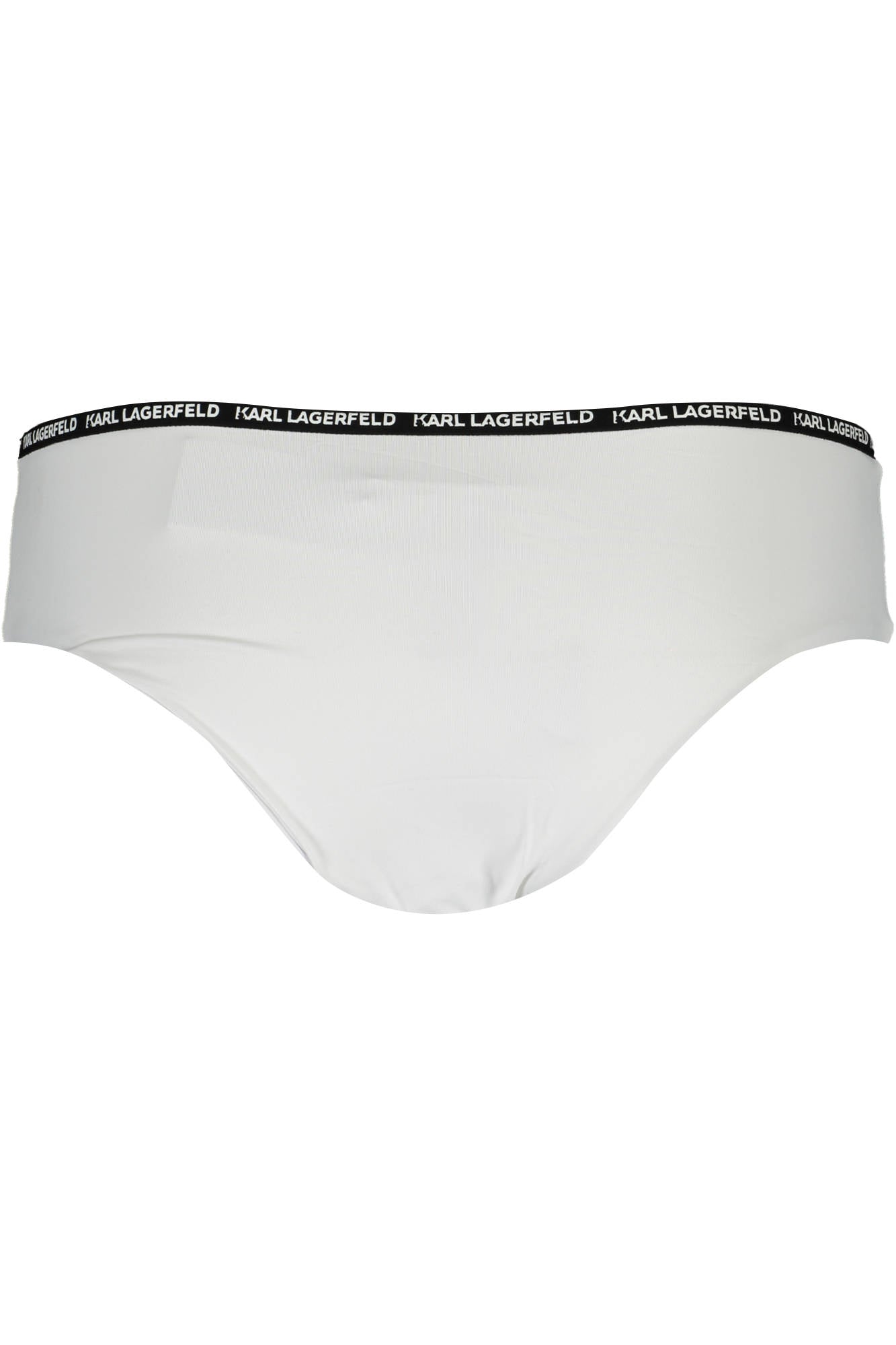 KARL LAGERFELD BEACHWEAR Badehose Damen Rot – Gefüttert mit Logo-Details Weiß