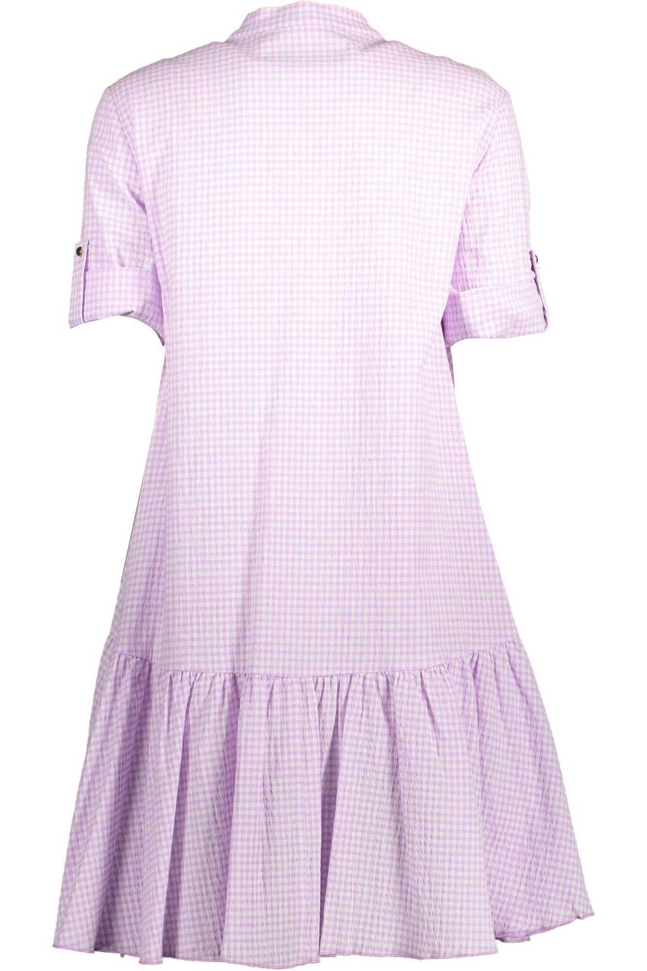KOCCA Kurzes Kleid Damen Rosa – 3/4-Ärmel aus 100% Baumwolle für Frühling & Sommer Rosa